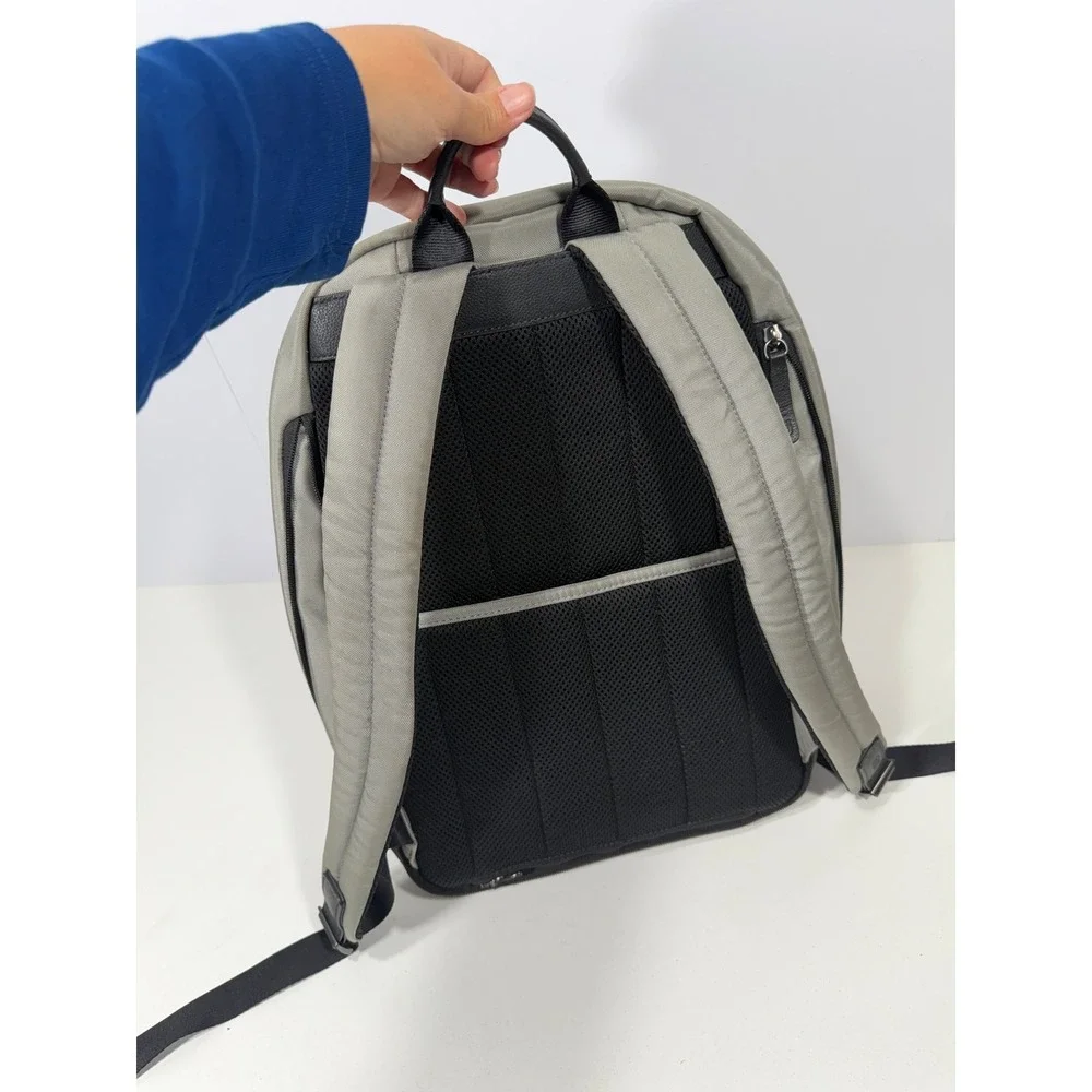 July Carry all Backpack Moss Grey Water Resistant Nylon Travel Laptop Bag